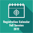 Registration Calendar Fall Session 2017