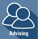 Advising icon linking to advising information