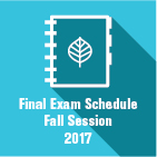 Fall Semester 2017 Final Examination Schedule